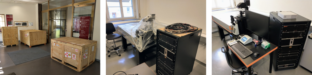 MINFLUX microscope install combo