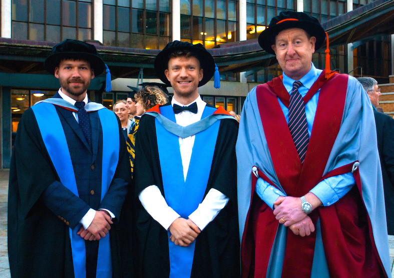 Carl, Toby, CS academic regalia