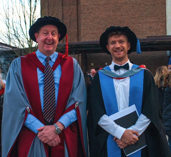 Toby, CS academic regalia