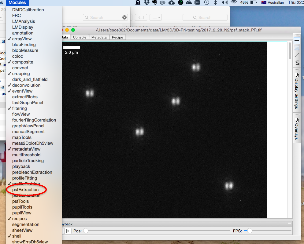 load PSF extraction module